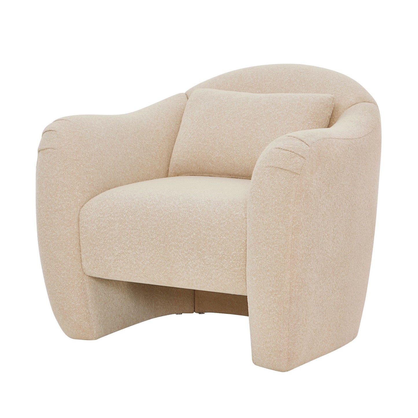 Barrymore Teddy Accent Chair by Drew Barrymore, Cream Tweed