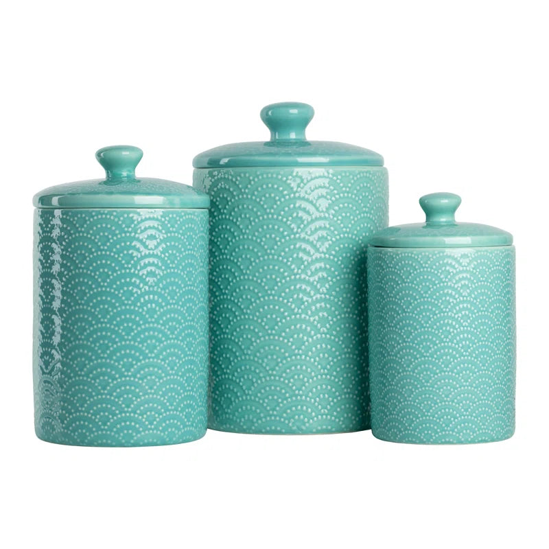 Ceramic / Porcelain Canister - Set of 3