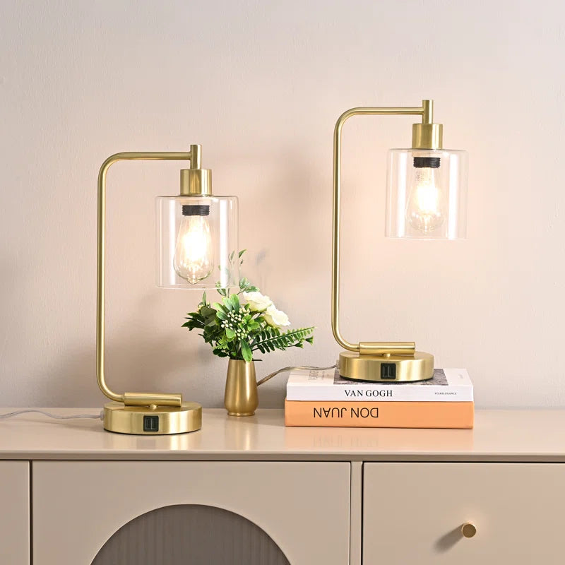 Touch Control Table Lamp Set with USB