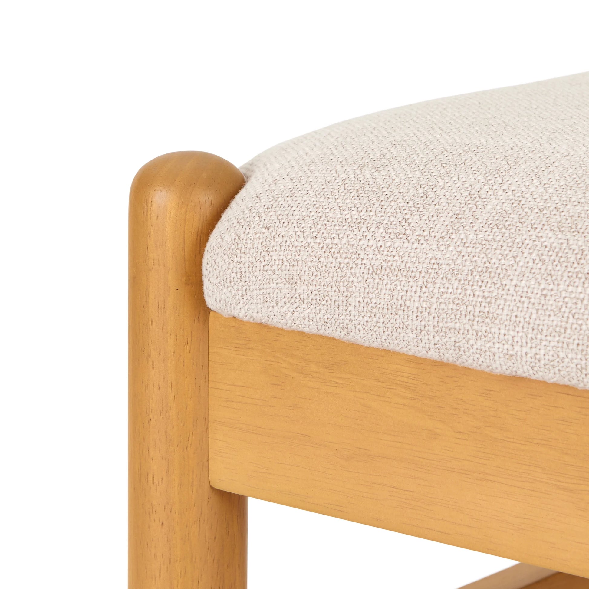 Lillian Fluted Dining Chairs 2 Pack, Pine and Cream