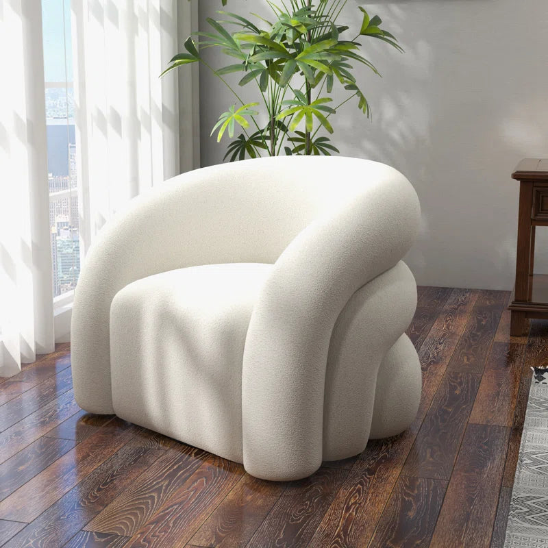 Coyle Upholstered Swivel Barrel Chair