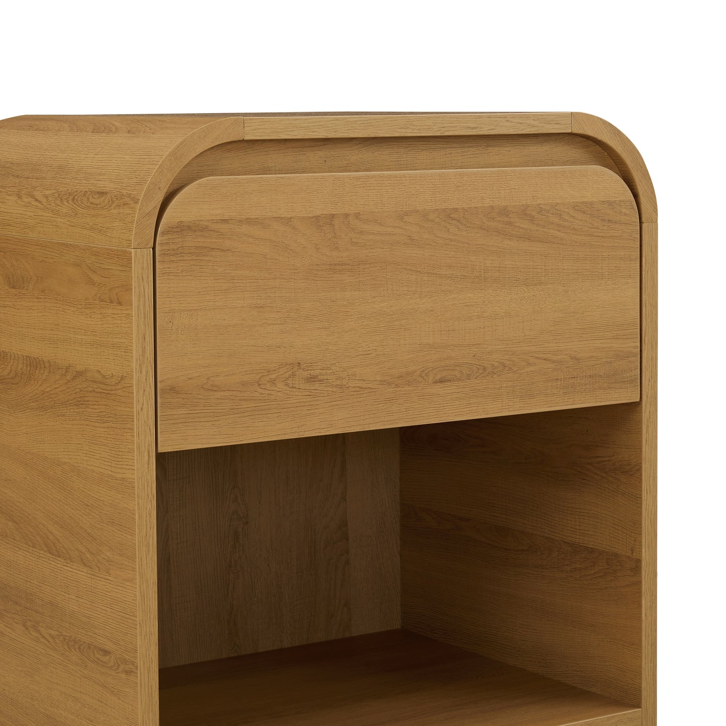 Juliet Nightstand with USB, Light Honey Finish