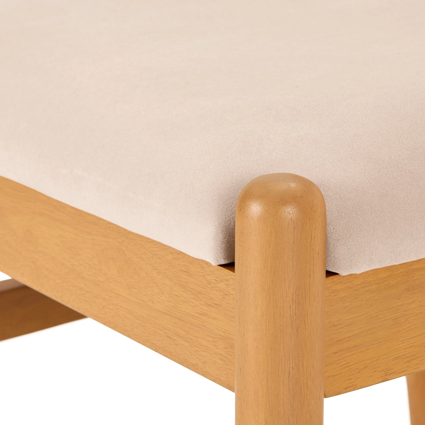 Lillian Fluted Dining Chairs 2 Pack, Pine and Cream