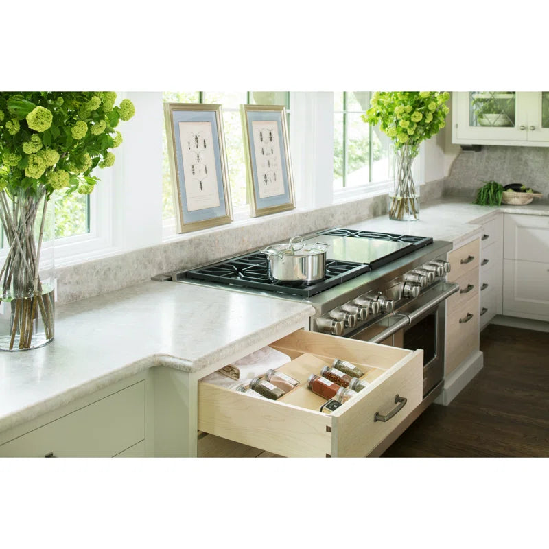 Kitchen Drawer Organizer Insert Spice Rack Three-Tier