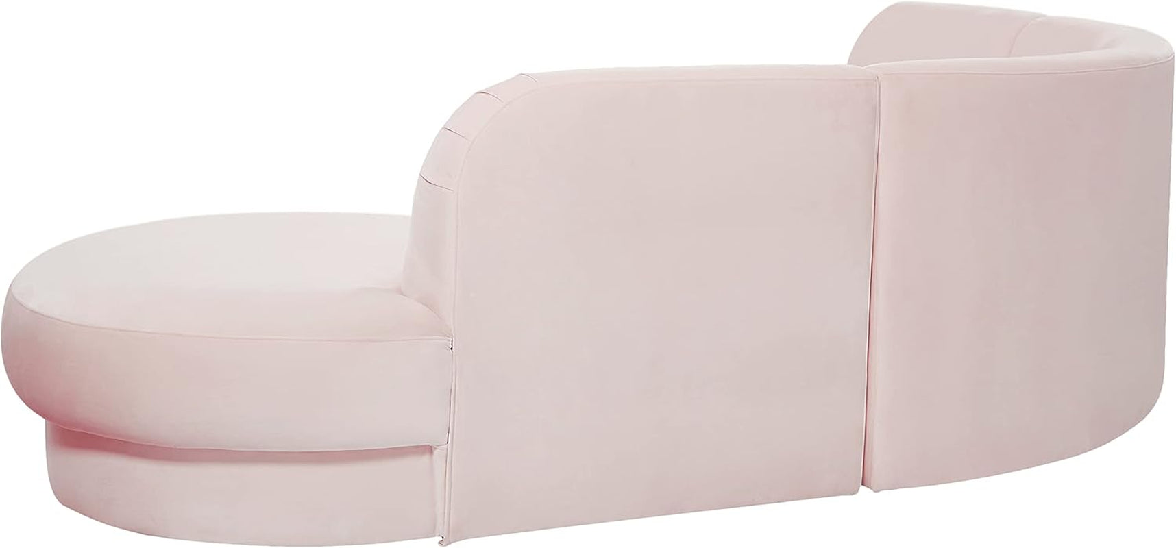 628Pink-Sectional Rosa Collection Modern | Contemporary Velvet Upholstered Sectional