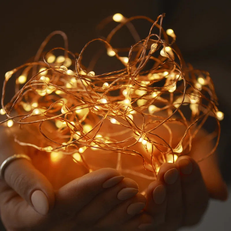 Hemphill 38.65' Outdoor LED Solar Powered 100 - Bulb Fairy String Light