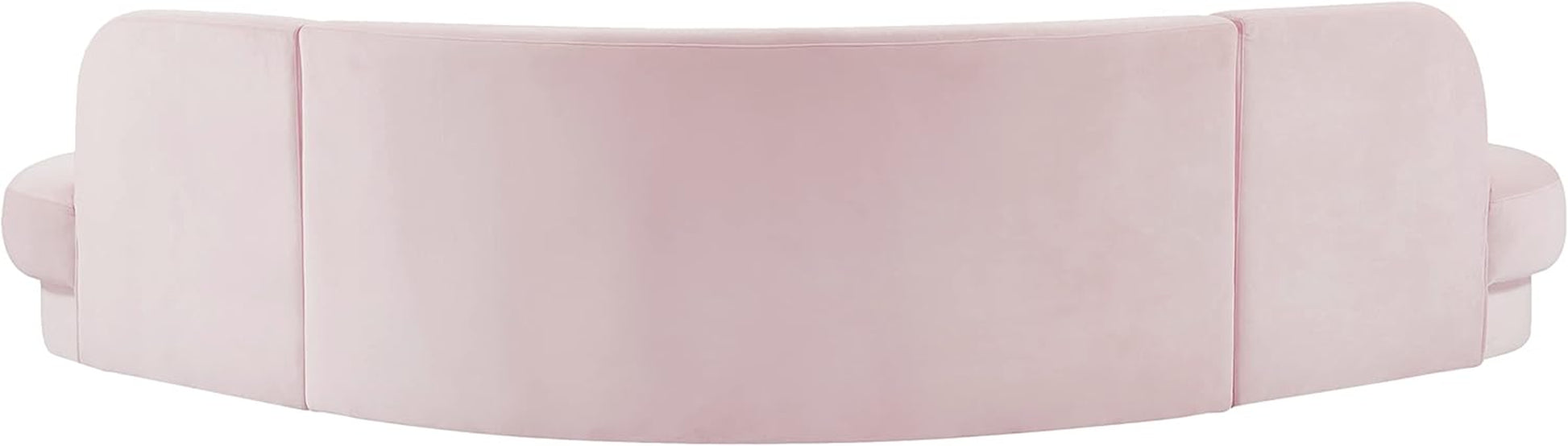 628Pink-Sectional Rosa Collection Modern | Contemporary Velvet Upholstered Sectional