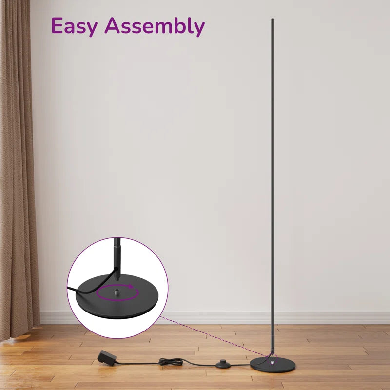 Allana 57.5" Dimmable LED Novelty Corner Floor Lamp