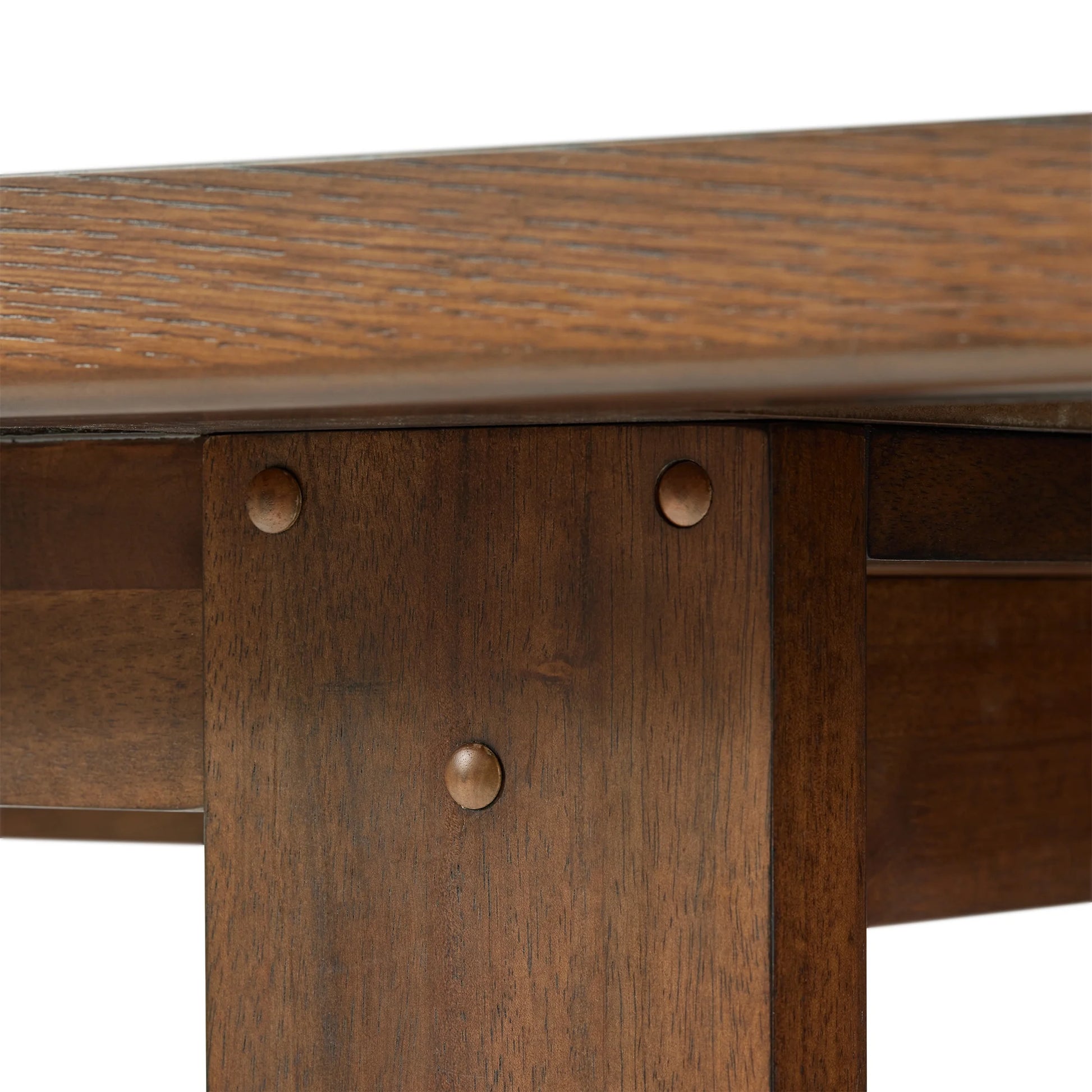 Ezra Collection Rectangular Double Pedestal Dining Table, 72 In, Walnut