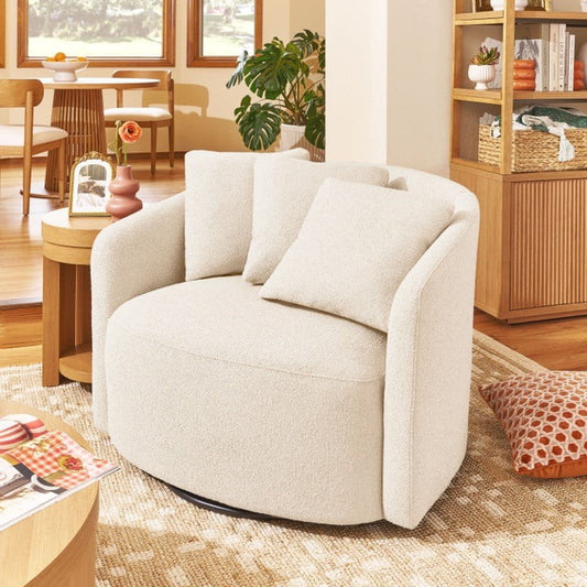 Drew Chair by Drew Barrymore, Cream Boucle