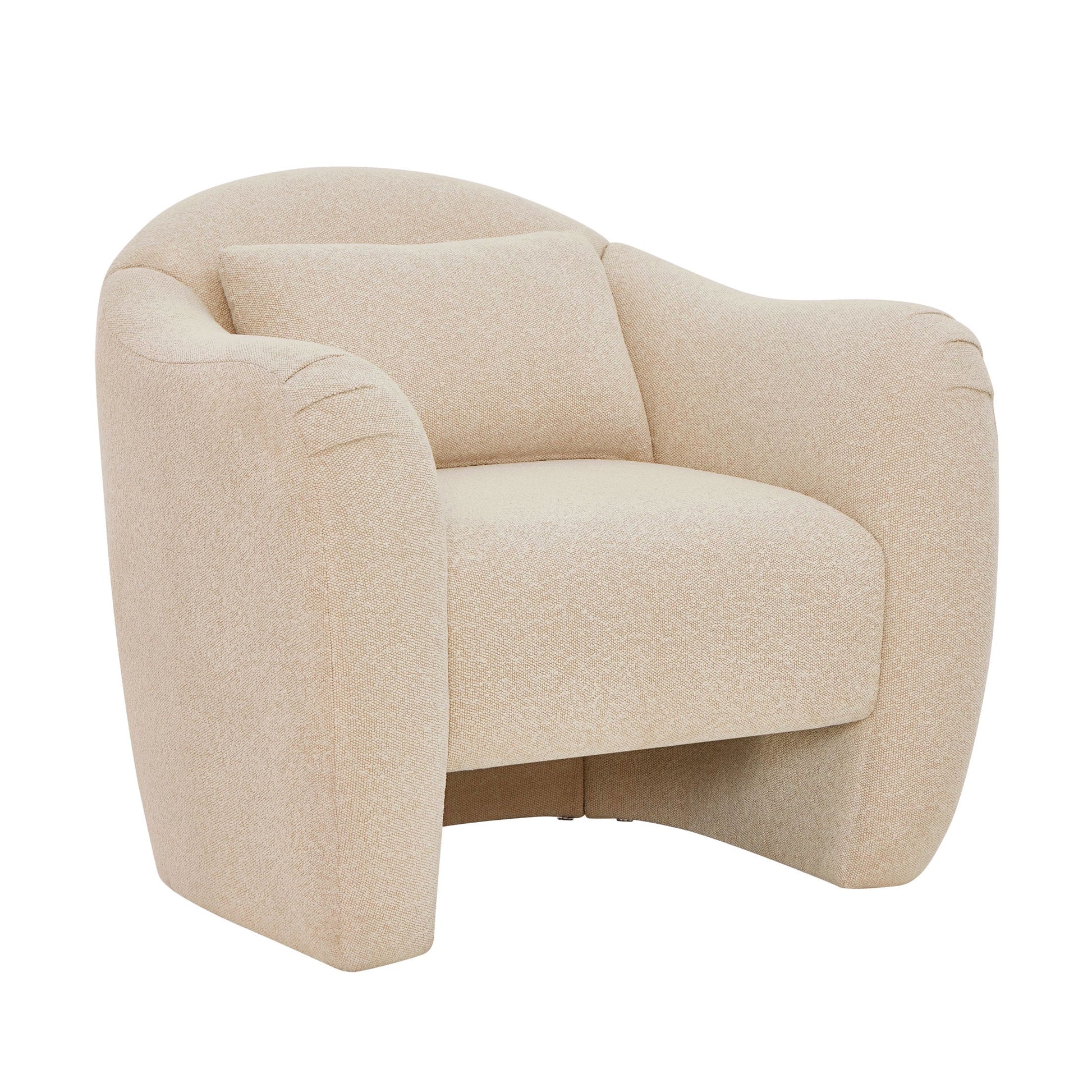 Barrymore Teddy Accent Chair by Drew Barrymore, Cream Tweed