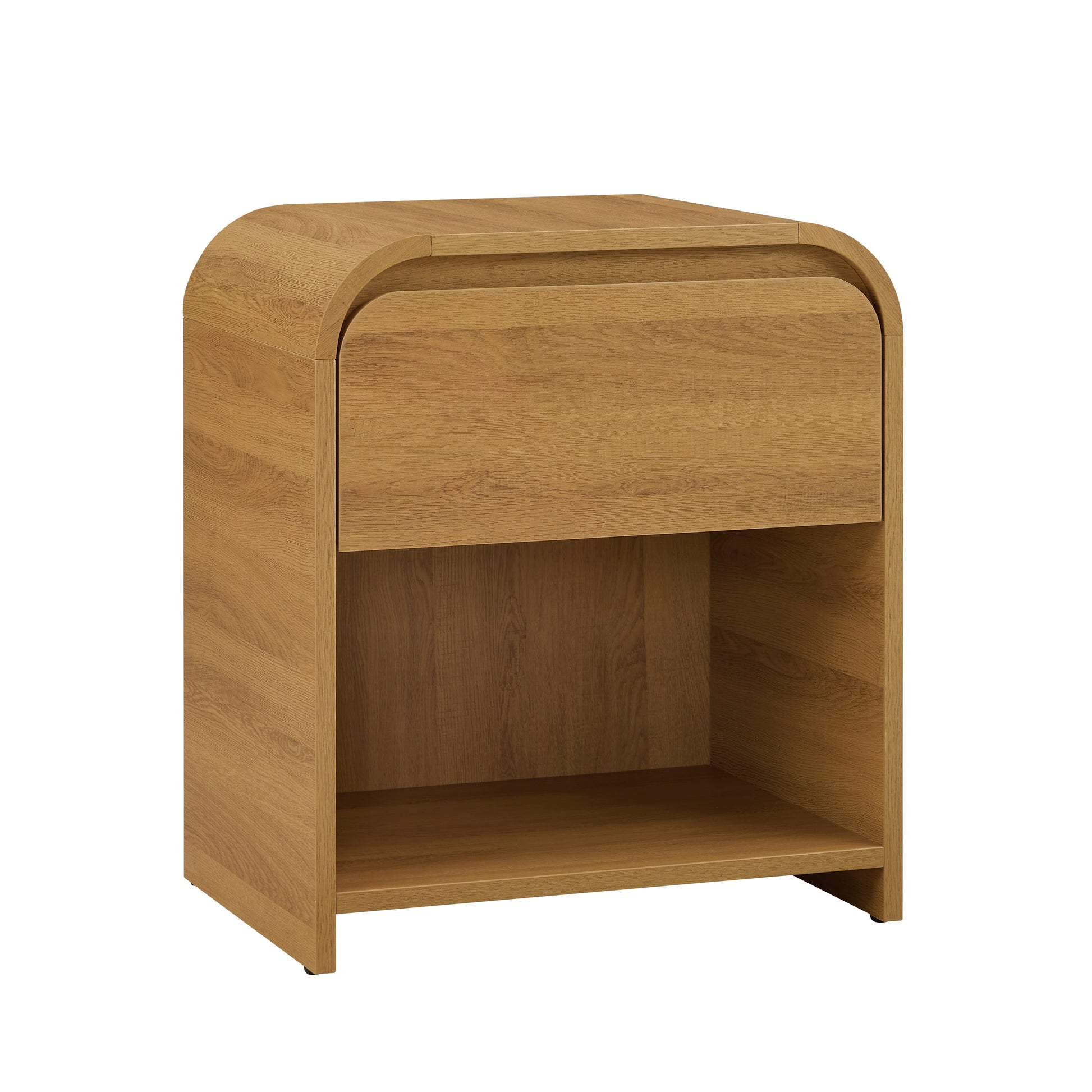 Juliet Nightstand with USB, Light Honey Finish