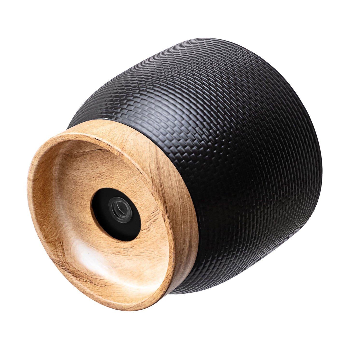 Better Homes and Gardens 8 Inch Channing Woven Black Ceramic Planter