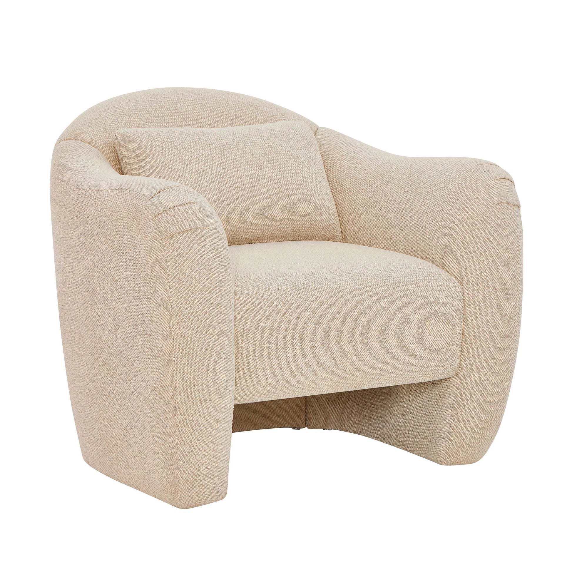 Barrymore Teddy Accent Chair by Drew Barrymore, Cream Tweed