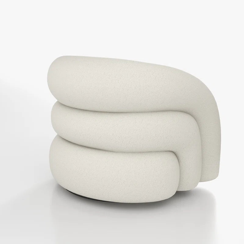 Coyle Upholstered Swivel Barrel Chair