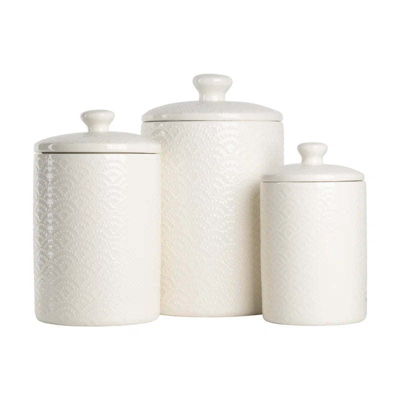 Ceramic / Porcelain Canister - Set of 3