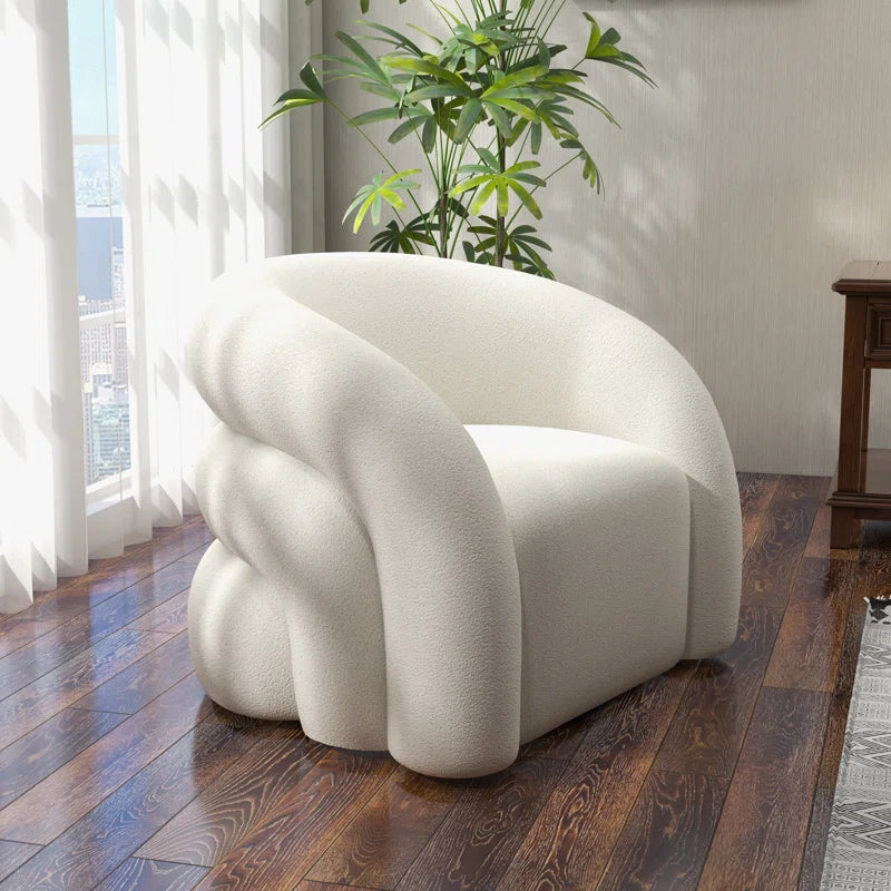 Coyle Upholstered Swivel Barrel Chair