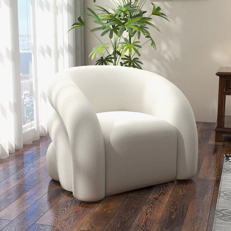 Coyle Upholstered Swivel Barrel Chair