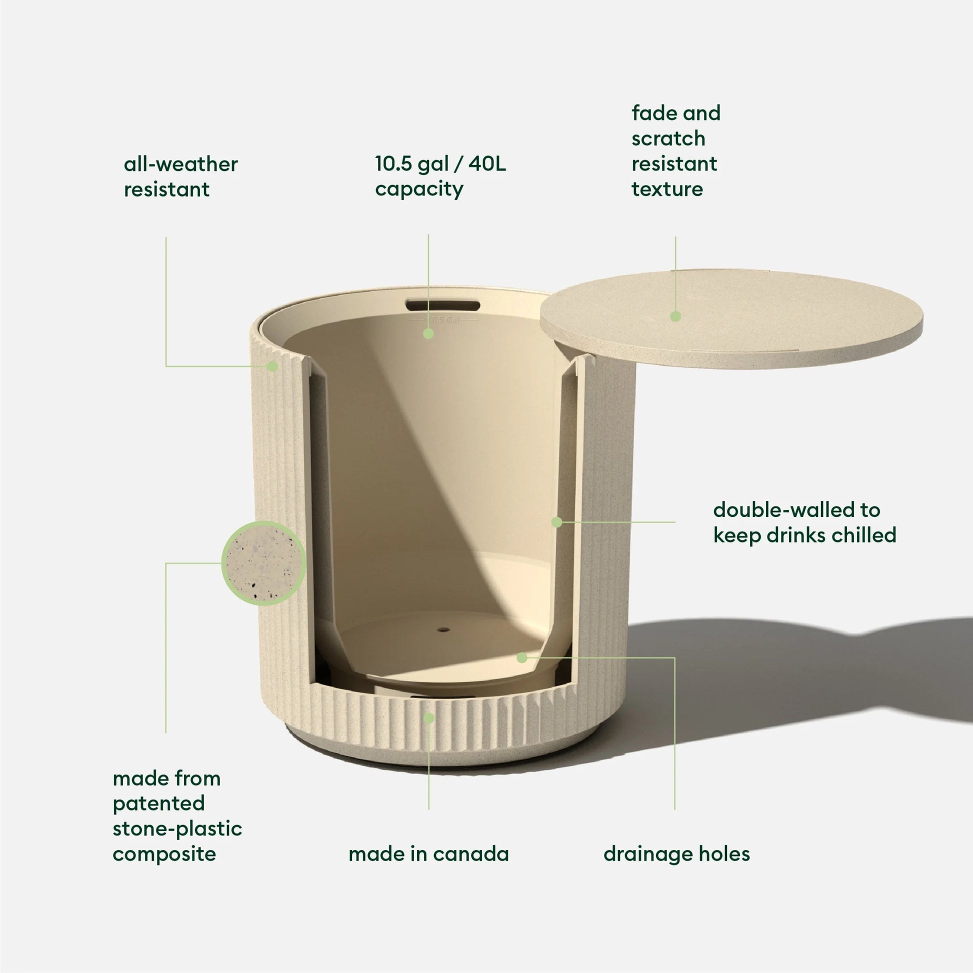 Chill Side Table - Sand