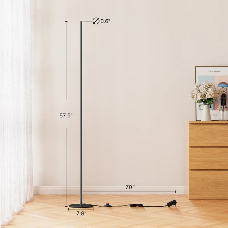 Allana 57.5" Dimmable LED Novelty Corner Floor Lamp