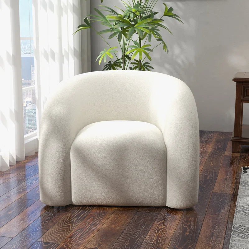 Coyle Upholstered Swivel Barrel Chair