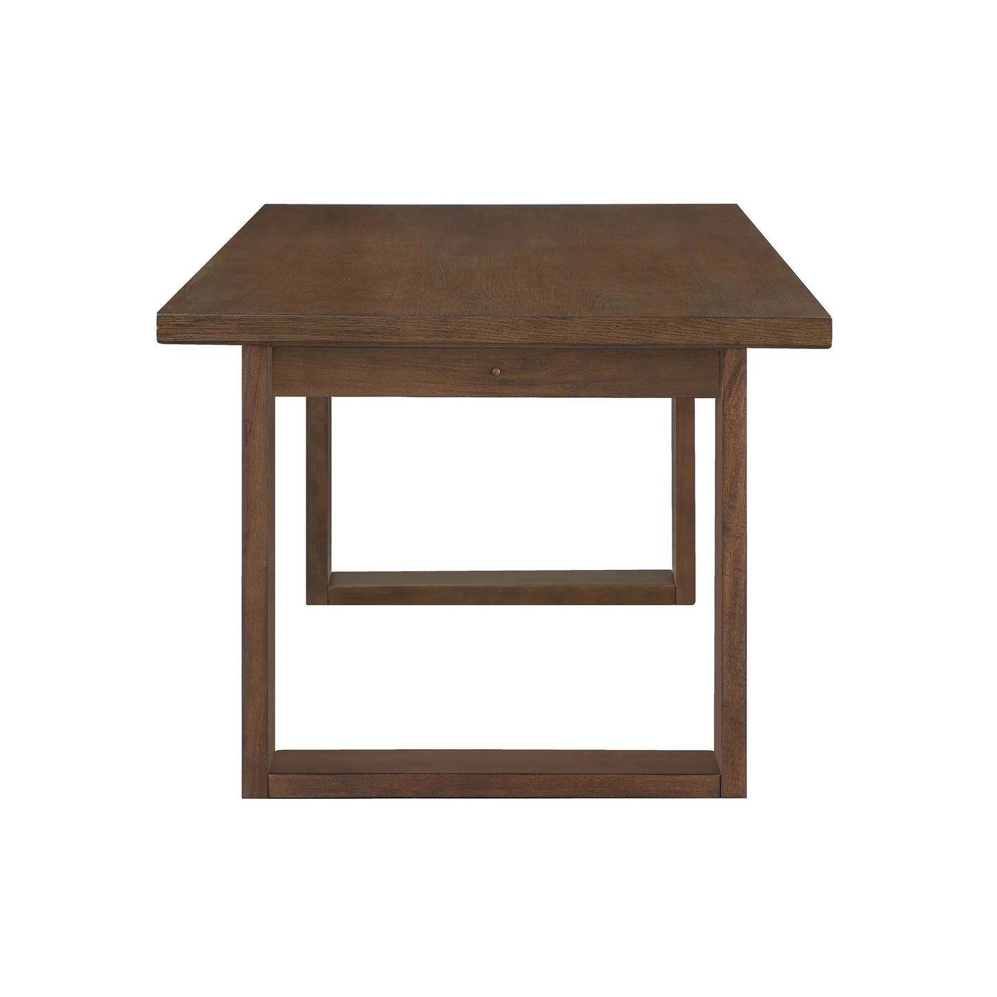 Ezra Collection Rectangular Double Pedestal Dining Table, 72 In, Walnut