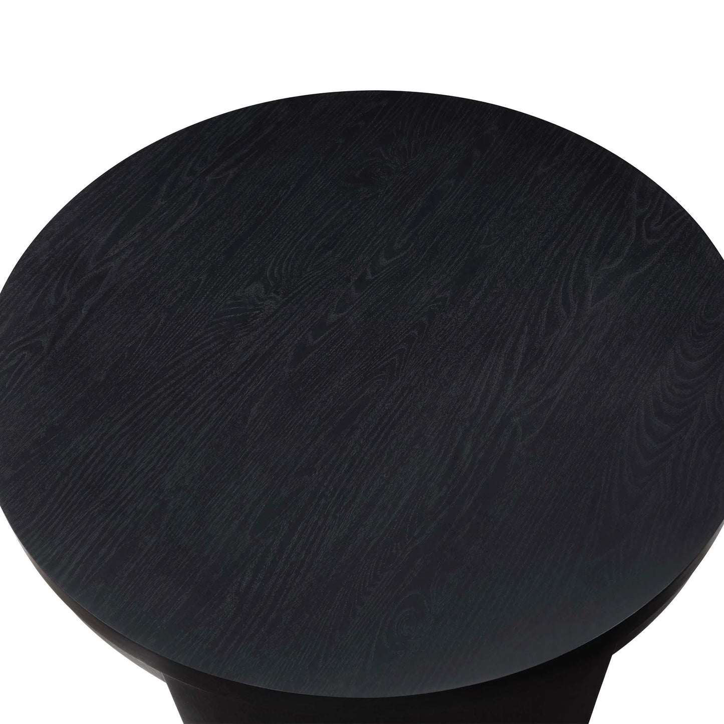 Mod round Coffee Table by Drew Barrymore, Black Wood Finish