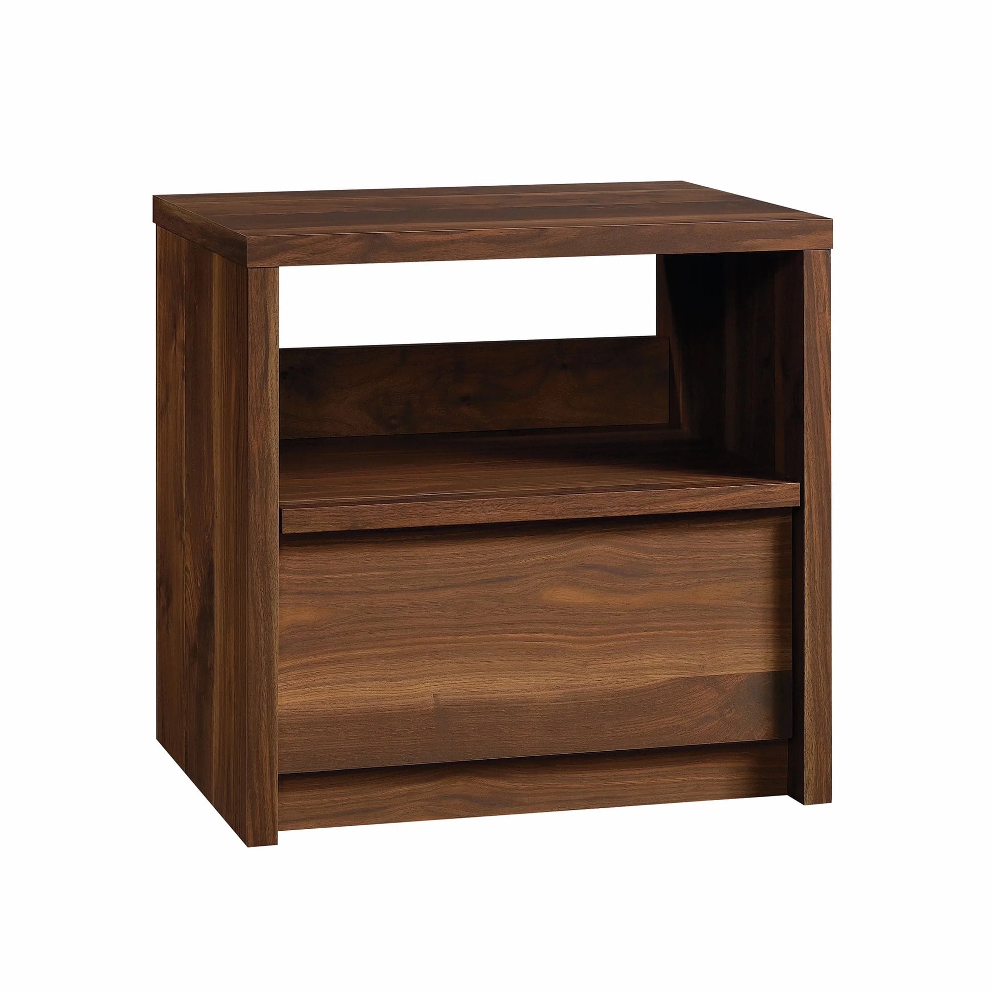 Better Homes and Gardens Montclair Nightstand with Drawer, Vintage Walnut Finish
