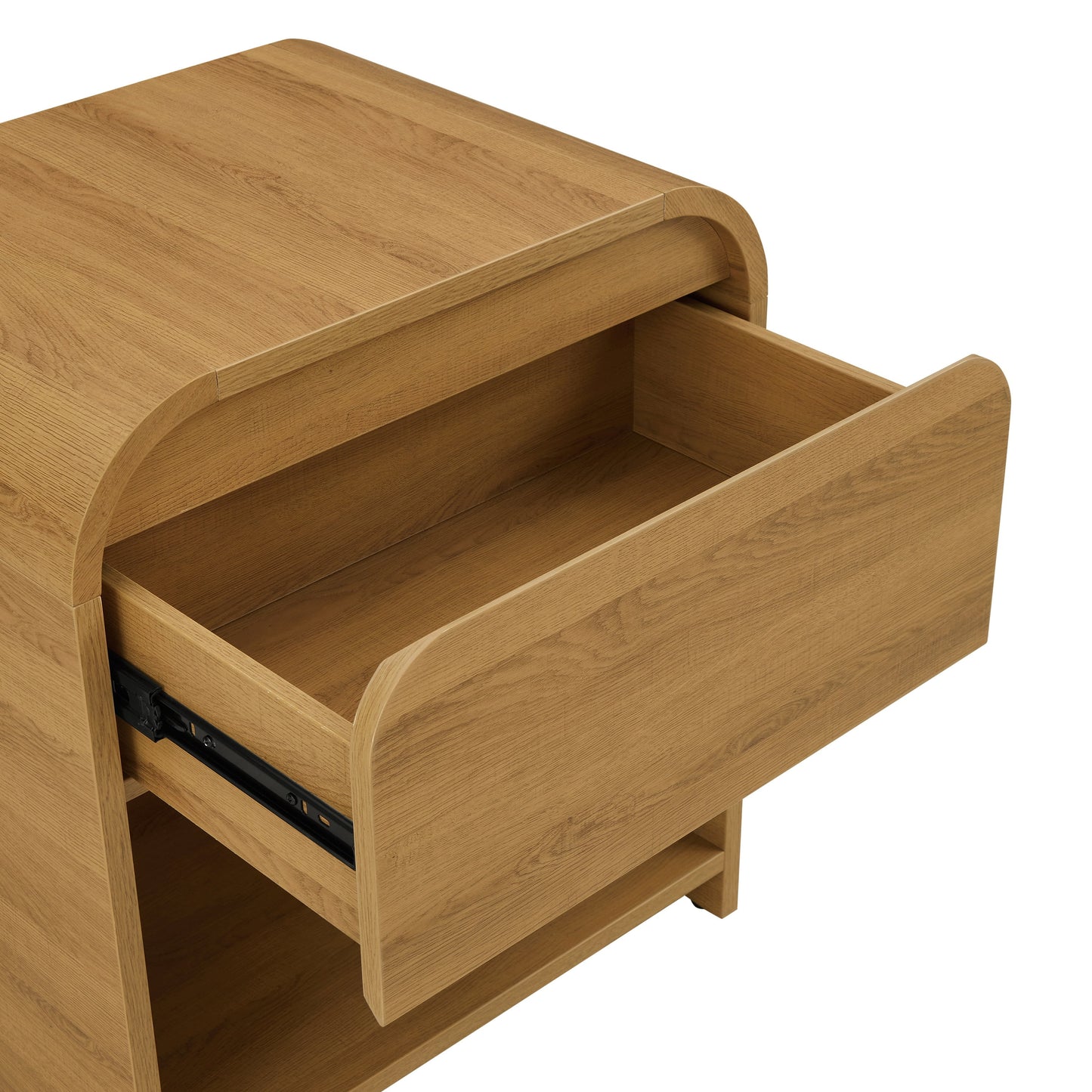 Juliet Nightstand with USB, Light Honey Finish