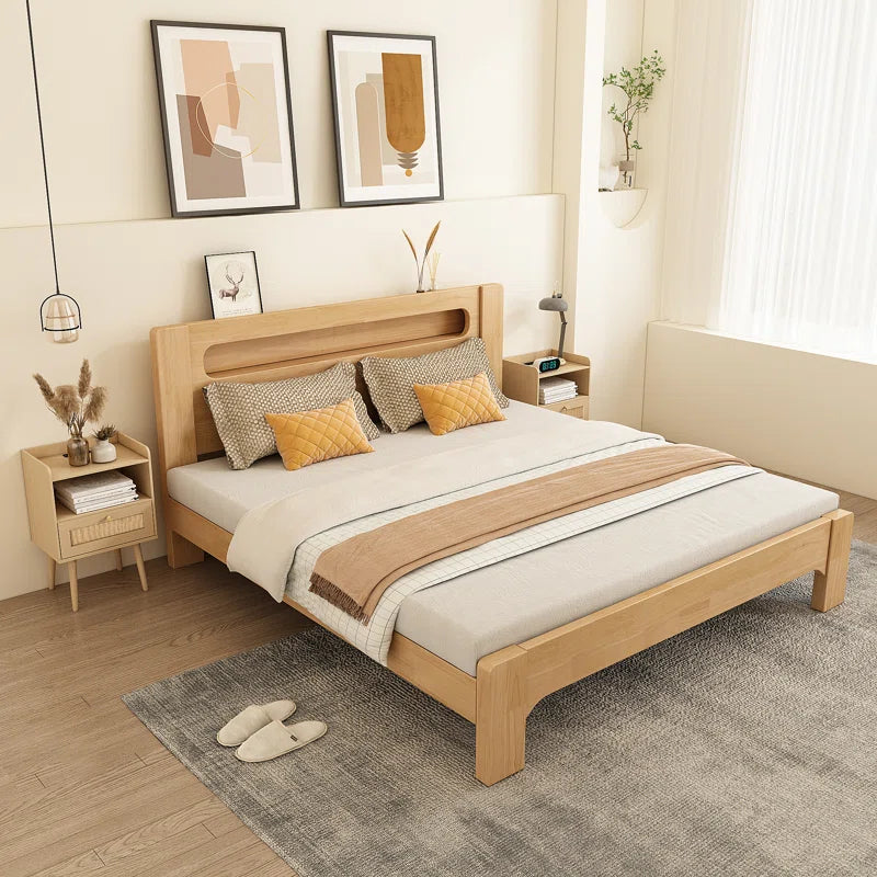 23.6'' Tall Drawer Rattan Nightstand with Charging Station