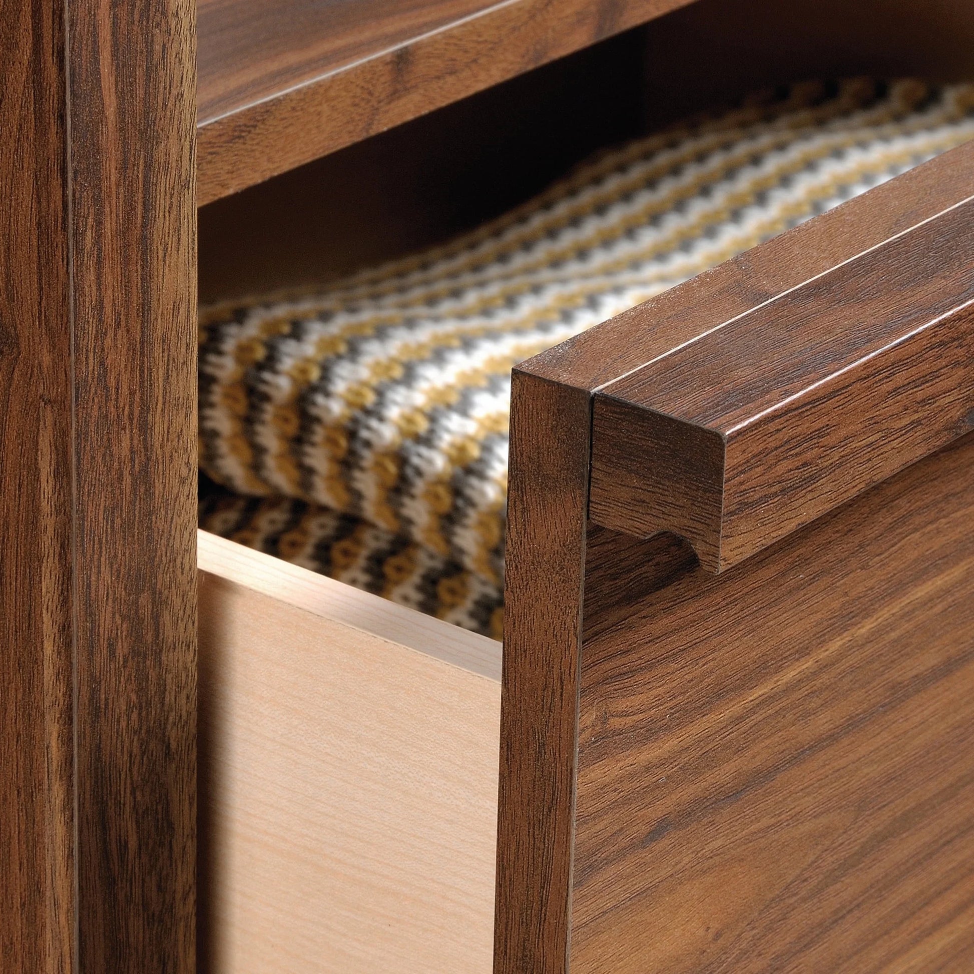 Better Homes and Gardens Montclair Nightstand with Drawer, Vintage Walnut Finish